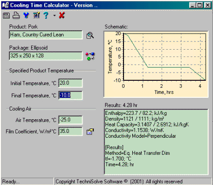 product cooling time calculator